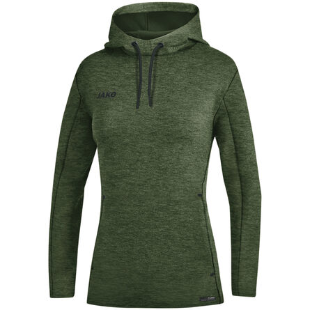 JAKO Sweater met kap Premium Basics | Kaki Gemeleerd | 34