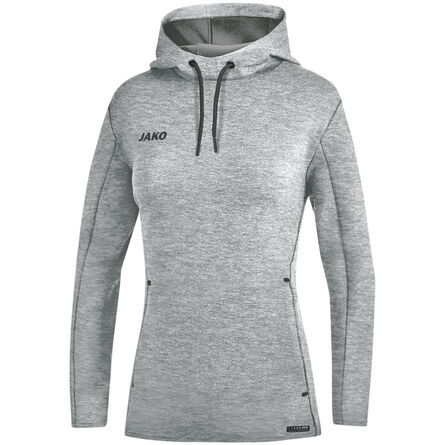 JAKO Sweater met kap Premium Basics | Lichtgrijs Gemeleerd | 44