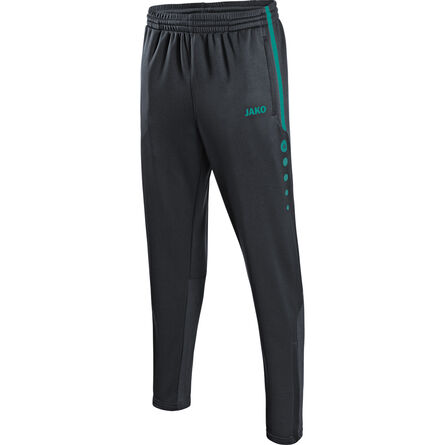 JAKO Trainingsbroek Active | Antraciet/Turkoois | 3XL