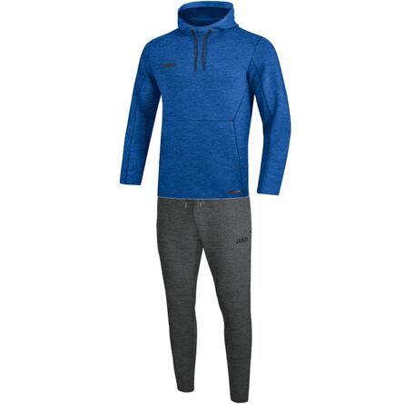 JAKO Joggingpak met sweaterkap Premium Basics | Royal Gemeleerd | 34