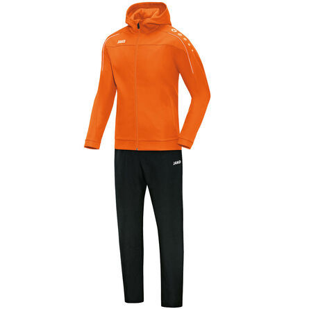 JAKO Vrijetijdspak met kap Classico | Fluo Oranje | 40
