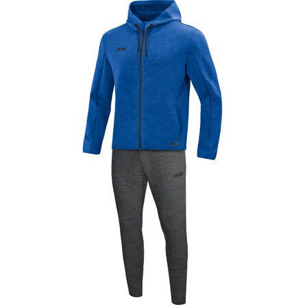 JAKO Joggingpak met kap Premium Basics | Royal Gemeleerd | 34