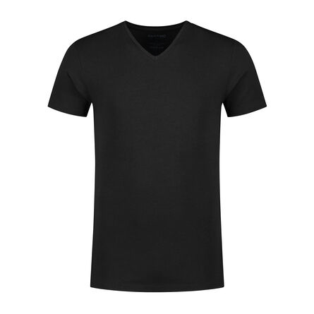 SANTINO T-shirt Jonaz V-neck | Black | 3XL