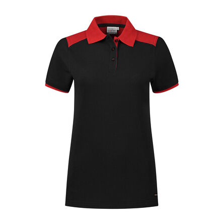 SANTINO Poloshirt Tivoli Ladies | Black / Red | XS