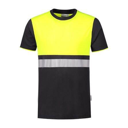SANTINO T-shirt Hannover | Graphite / Fluor Yellow | S