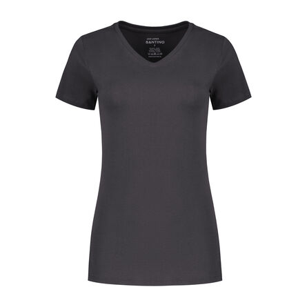 SANTINO T-shirt Jazz ladies V-neck | Graphite | XS