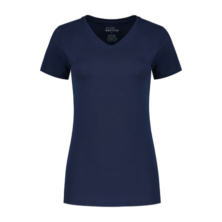 SANTINO T-shirt Jazz ladies V-neck | Real Navy | XS