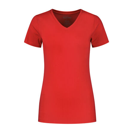SANTINO T-shirt Jazz ladies V-neck | Red | XS
