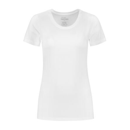 SANTINO T-shirt Jive ladies C-neck | White | XS