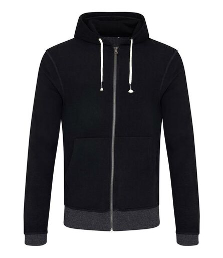 Unisex Okavango Sustainable Zoodie, Black/Charcoal, L, Ecologie