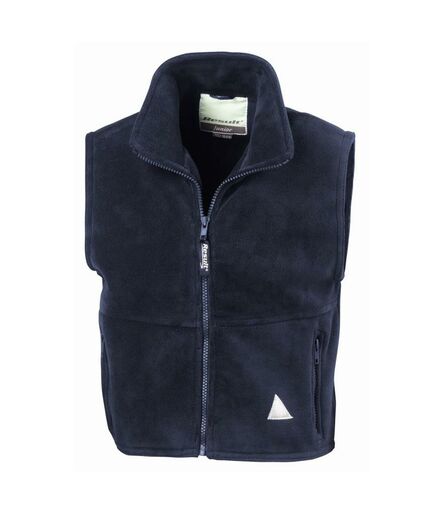 Kids/Youths Polartherm™ Fleece Bodywarmer, Navy, 10-12, Result