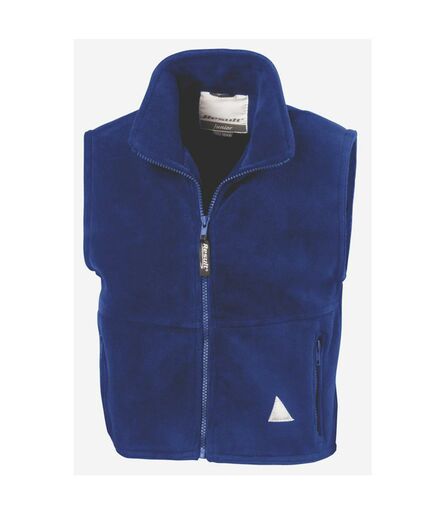 Kids/Youths Polartherm™ Fleece Bodywarmer, Royal Blue, 10-12, Result