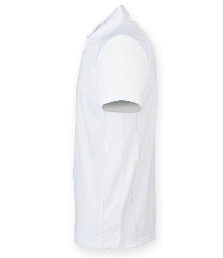 Finden and Hales Performance Piped Polo Shirt, White/White, L, Finden + Hales