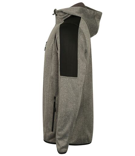 Finden and Hales Active Soft Shell Jacket, Dark Grey Marl/Black, L, Finden + Hales
