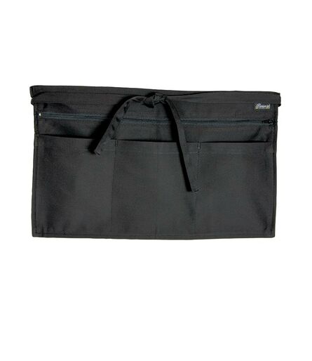 Zip Pocket Apron, Black, ONE, Dennys