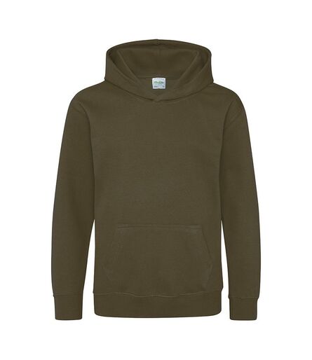 AWDis Kids Hoodie, Olive Green, 1-2, Just Hoods