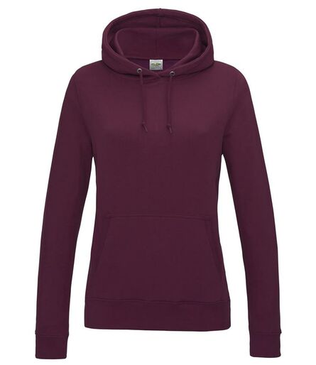 AWDis Ladies College Hoodie, Burgundy, L, Just Hoods