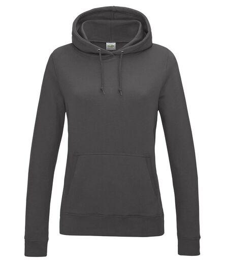 AWDis Ladies College Hoodie, Charcoal, L, Just Hoods