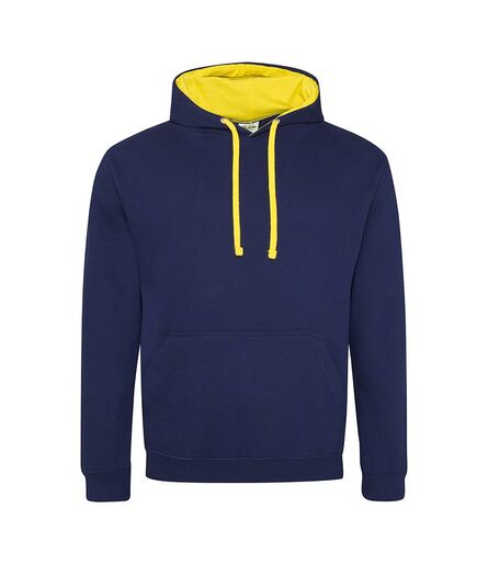 AWDis Varsity Hoodie, Oxford Navy/Sun Yellow, L, Just Hoods