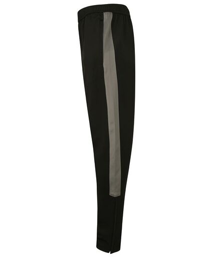 Finden and Hales Knitted Tracksuit Pants, Black/Gunmetal, L, Finden + Hales