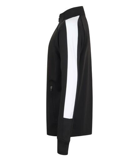 Finden and Hales Kids Knitted Tracksuit Top, Black/White, 5-6, Finden + Hales