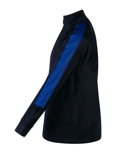 Finden and Hales Kids Knitted Tracksuit Top, Navy/Royal Blue, 5-6, Finden + Hales