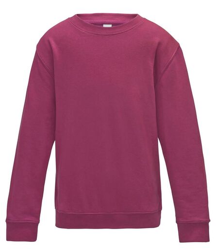 AWDis Kids Sweatshirt, Hot Pink, 12-13, Just Hoods