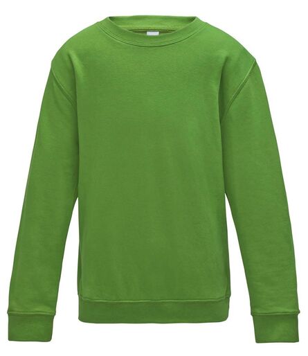 AWDis Kids Sweatshirt, Lime Green, 12-13, Just Hoods