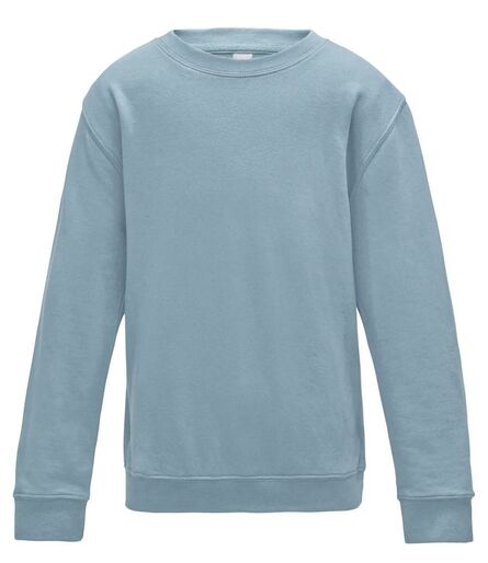 AWDis Kids Sweatshirt, Sky Blue, 12-13, Just Hoods