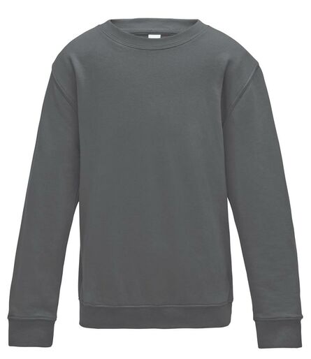 AWDis Kids Sweatshirt, Storm Grey, 12-13, Just Hoods