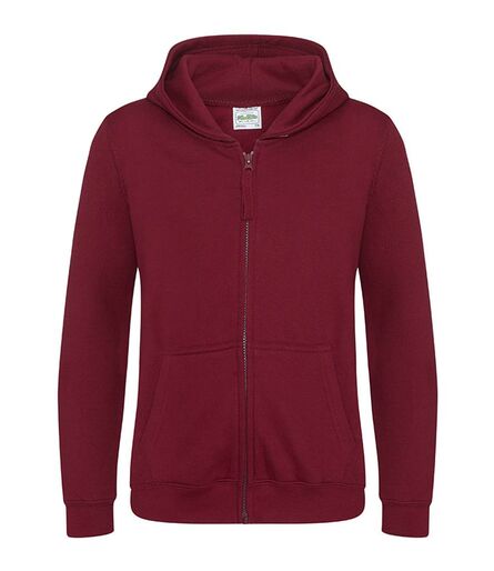 AWDis Kids Zoodie, Burgundy, 12-13, Just Hoods