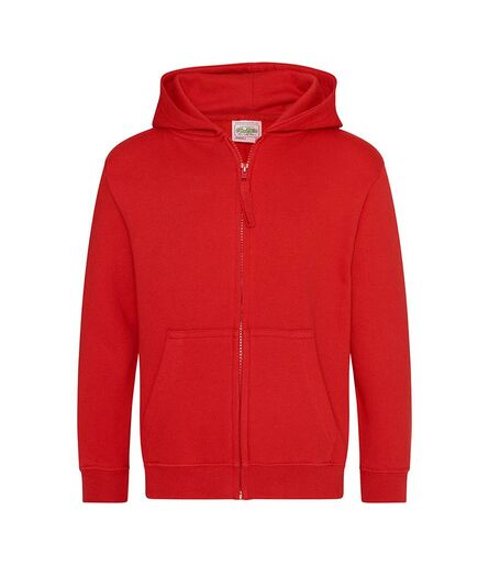 AWDis Kids Zoodie, Fire Red, 12-13, Just Hoods