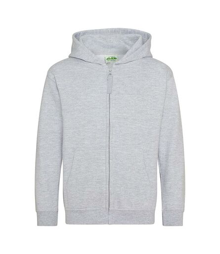 AWDis Kids Zoodie, Heather Grey, 12-13, Just Hoods