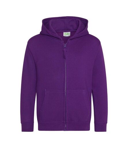 AWDis Kids Zoodie, Purple, 12-13, Just Hoods