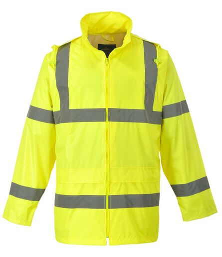 Hi-Vis Rain Jacket, Yellow, L, Portwest