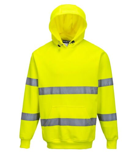 Hi-Vis Hoodie, Yellow, 3XL, Portwest