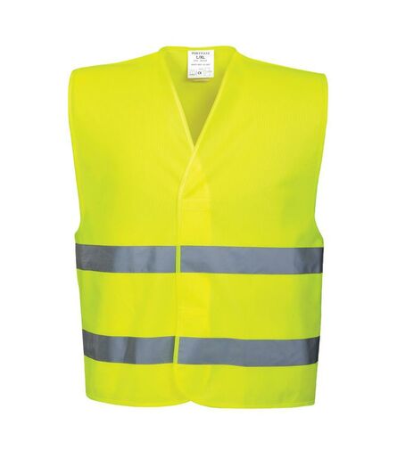 Hi-Vis Two Band Vest, Yellow, 4XL/5XL, Portwest