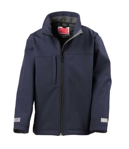 Kids Classic Soft Shell Jacket, Navy, 3-4, Result