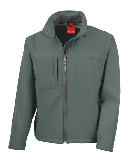 Classic Soft Shell Jacket, Grey, L, Result