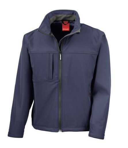 Classic Soft Shell Jacket, Navy, L, Result