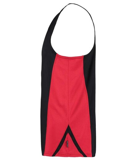 Cooltex® Sports Vest, Black/Red, L, Gamegear