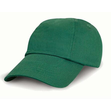 Result Kids Low Profile Cotton Cap, Bottle Green, ONE, Result Headwear