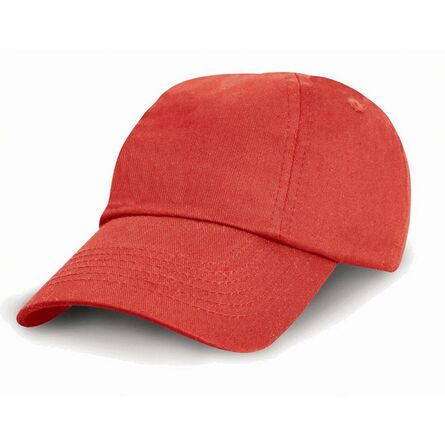 Result Kids Low Profile Cotton Cap, Red, ONE, Result Headwear