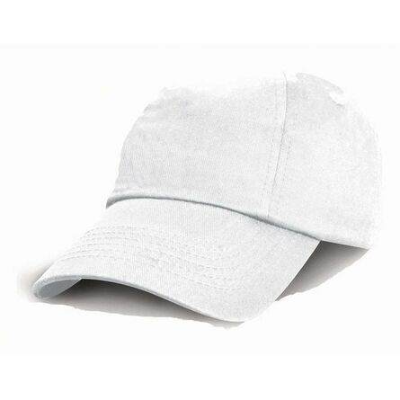 Result Kids Low Profile Cotton Cap, White, ONE, Result Headwear