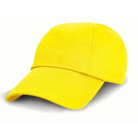 Result Kids Low Profile Cotton Cap, Yellow, ONE, Result Headwear