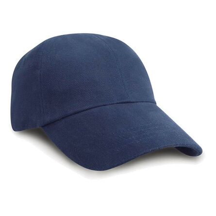 Result Kids Low Profile Heavy Brushed Cotton Cap, Navy, ONE, Result Headwear