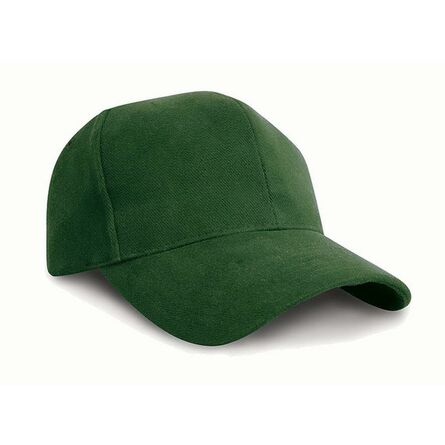 Result Pro-Style Heavy Brushed Cotton Cap, Forest Green, ONE, Result Headwear