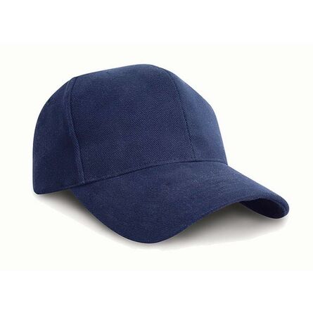 Result Pro-Style Heavy Brushed Cotton Cap, Navy, ONE, Result Headwear