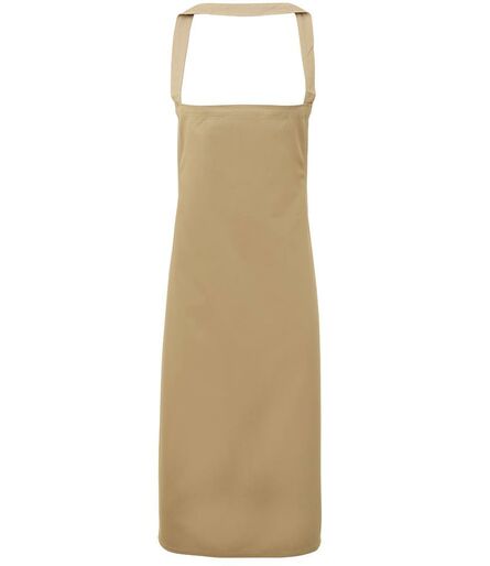 Organic Cotton Bib Apron, Khaki, ONE, Premier