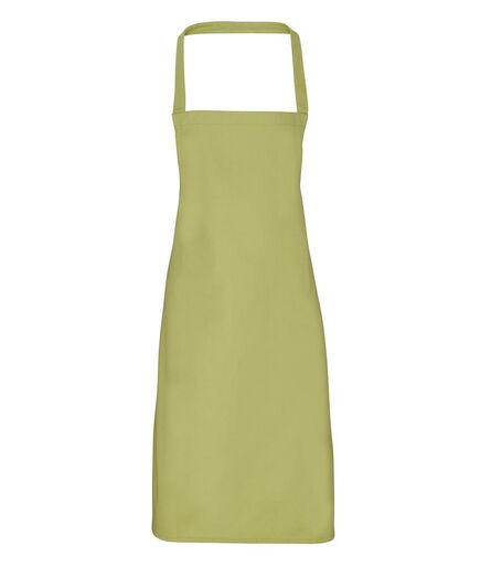 Organic Cotton Bib Apron, Lime Green, ONE, Premier